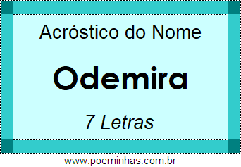 Acróstico de Odemira