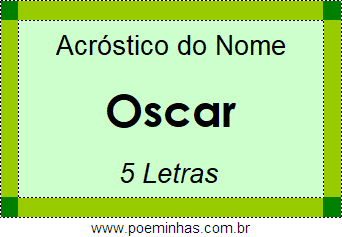 Acróstico de Oscar