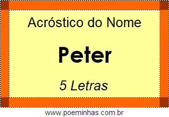 Acróstico de Peter