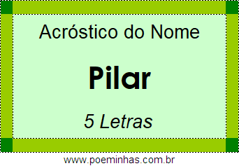 Acróstico de Pilar