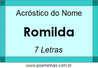 Acróstico de Romilda
