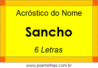 Acróstico de Sancho