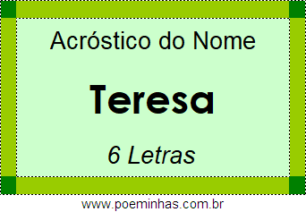 Acróstico de Teresa