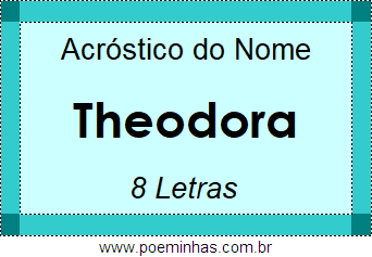 Acróstico de Theodora