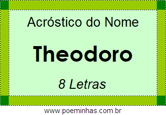 Acróstico de Theodoro