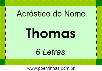 Acróstico de Thomas