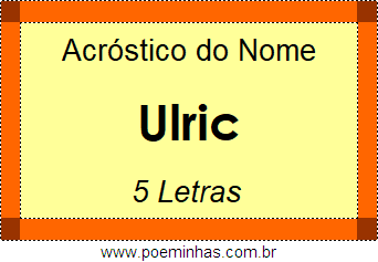 Acróstico de Ulric
