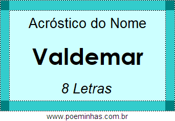 Acróstico de Valdemar