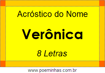 Acróstico de Verônica
