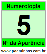 Significado da Aparência do Número 5 na Numerologia