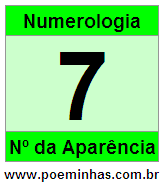 Significado da Aparência do Número 7 na Numerologia