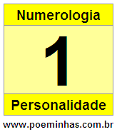 Significado da Personalidade do Número 1 na Numerologia