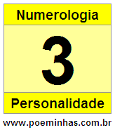 Significado da Personalidade do Número 3 na Numerologia