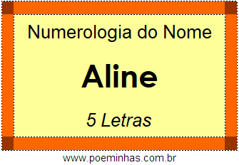 Numerologia do Nome Aline