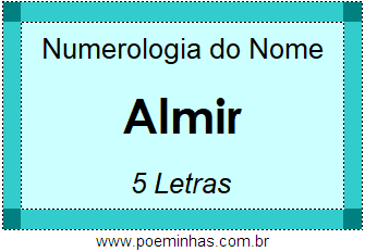 Numerologia do Nome Almir