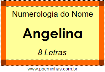 Numerologia do Nome Angelina