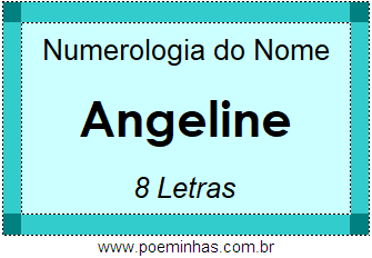 Numerologia do Nome Angeline