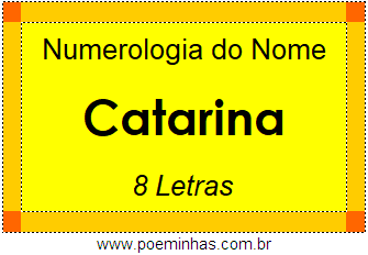 Numerologia do Nome Catarina