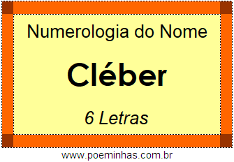 Numerologia do Nome Cléber