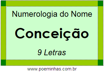 Numerologia do Nome Conceição