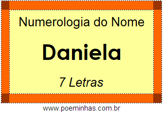 Numerologia do Nome Daniela