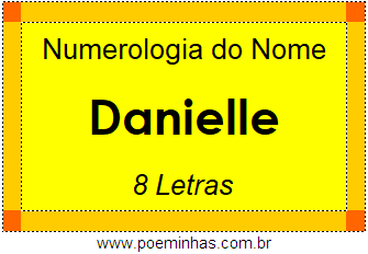 Numerologia do Nome Danielle