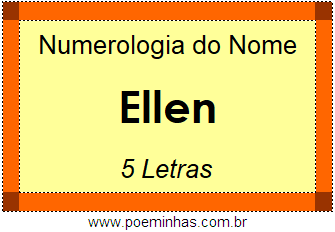Numerologia do Nome Ellen