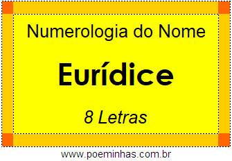 Numerologia do Nome Eurídice