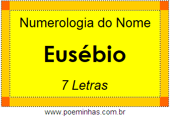 Numerologia do Nome Eusébio