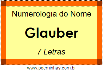 Numerologia do Nome Glauber
