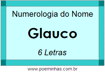 Numerologia do Nome Glauco