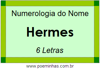 Numerologia do Nome Hermes