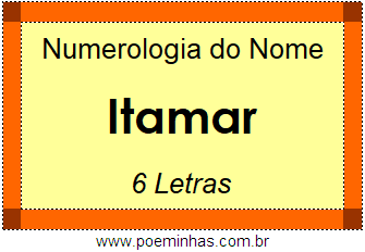 Numerologia do Nome Itamar