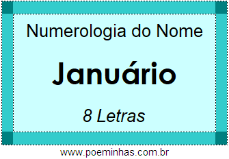 Numerologia do Nome Januário
