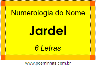 Numerologia do Nome Jardel