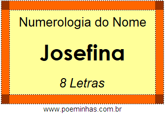 Numerologia do Nome Josefina