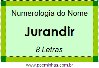 Numerologia do Nome Jurandir