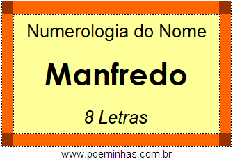 Numerologia do Nome Manfredo