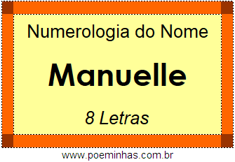 Numerologia do Nome Manuelle