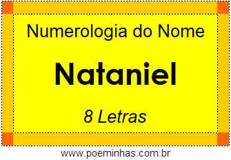 Numerologia do Nome Nataniel