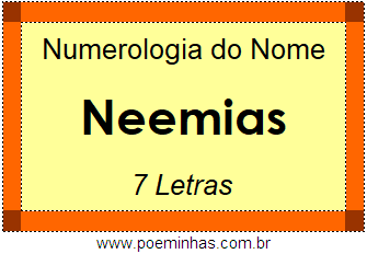 Numerologia do Nome Neemias