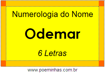 Numerologia do Nome Odemar