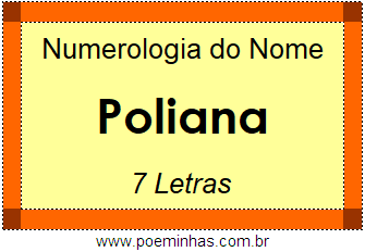 Numerologia do Nome Poliana