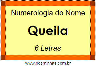 Numerologia do Nome Queila