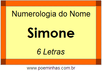 Numerologia do Nome Simone