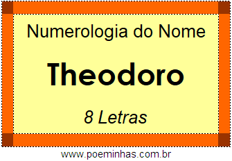Numerologia do Nome Theodoro
