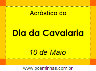 Acróstico Dia da Cavalaria