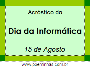 Acróstico Dia da Informática