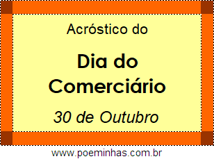 Acróstico Dia do Comerciário