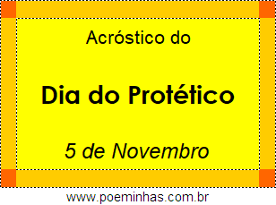 Acróstico Dia do Protético